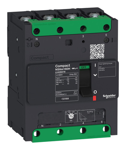 Силовой автомат Schneider Electric Compact NSXm, 25кА, 4P, 100А