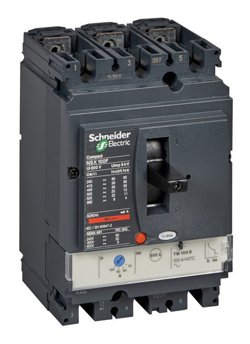 Силовой автомат Schneider Electric Compact NSX 100, TM-D, 36кА, 3P, 32А