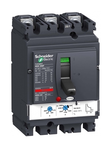 Силовой автомат Schneider Electric Compact NSX 250, TM-D, 25кА, 3P, 160А