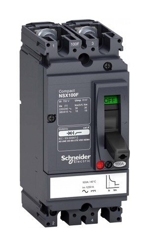 Силовой автомат Schneider Electric Compact NSX, 18кА, 2P, 40А