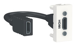 Розетка HDMI UNICA MODULAR, белый