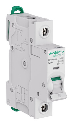 Автоматический выключатель Systeme9, 1полюс, 10А, C, 6кA